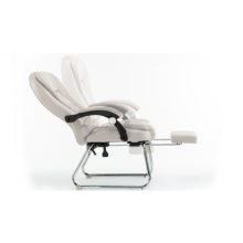 Luxus BigHome Masszázsfotel lábtartóval, Bézs - Mindennapi kényelem!