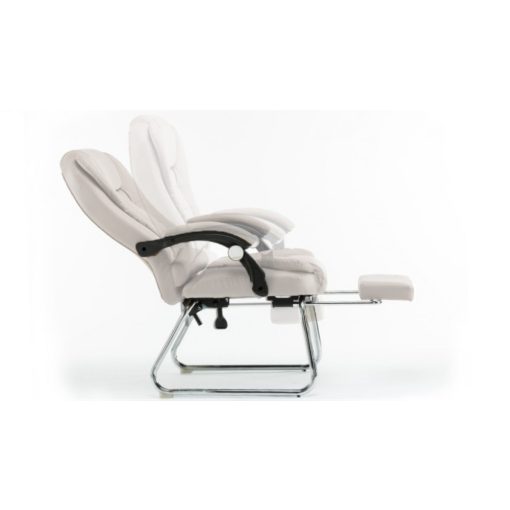 Luxus BigHome Masszázsfotel lábtartóval, Bézs - Mindennapi kényelem!