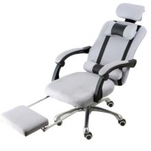 Menedzser-vezetői irodai forgószék Lábtartóval, Szürke - Ultra kényelmes irodai forgószék!