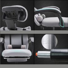 Menedzser-vezetői irodai forgószék Lábtartóval, Szürke - Ultra kényelmes irodai forgószék!