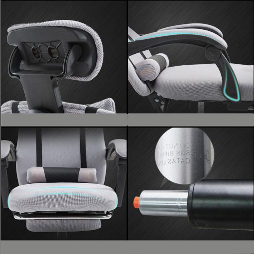 Menedzser-vezetői irodai forgószék Lábtartóval, Szürke - Ultra kényelmes irodai forgószék!