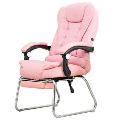   Luxus BigHome Masszázsfotel lábtartóval, Rózsaszín - Mindennapi kényelem!