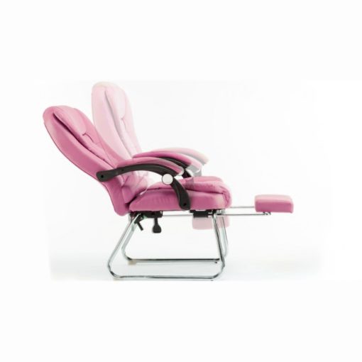 Luxus BigHome Masszázsfotel lábtartóval, Rózsaszín - Mindennapi kényelem!