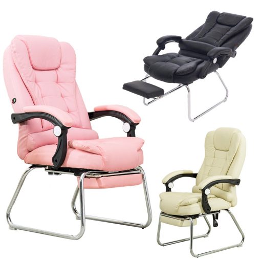 Luxus BigHome Masszázsfotel lábtartóval, Rózsaszín - Mindennapi kényelem!