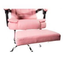 Luxus BigHome Masszázsfotel lábtartóval, Rózsaszín - Mindennapi kényelem!