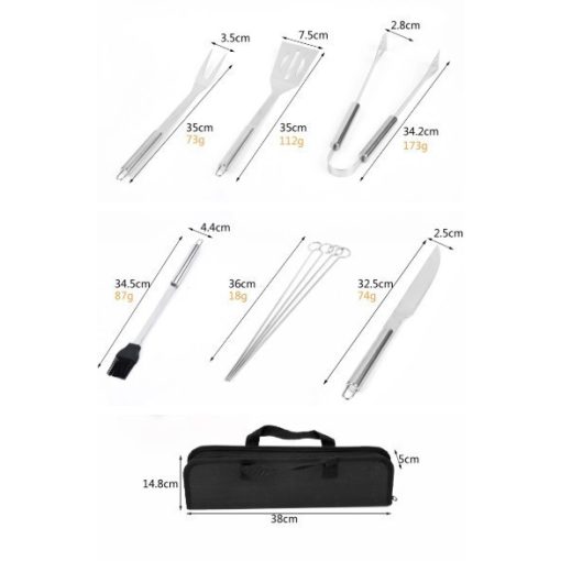 Exkluzív, Kiváló Minőségű 7 részes Grill készlet