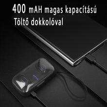 T18S vezeték nélküli BT fülhallgató töltő dokkolóval