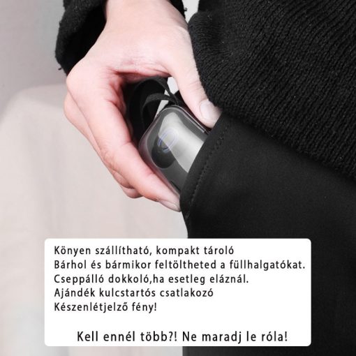 T18S vezeték nélküli BT fülhallgató töltő dokkolóval