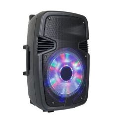   Hordozható akkus BT hangfal, LED hangulatfény - Mikrofonnal +távirányítóval!