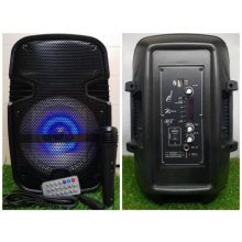 Hordozható akkus BT hangfal, LED hangulatfény - Mikrofonnal +távirányítóval!