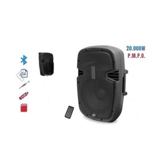 Hordozható akkus BT hangfal, LED hangulatfény - Mikrofonnal +távirányítóval!