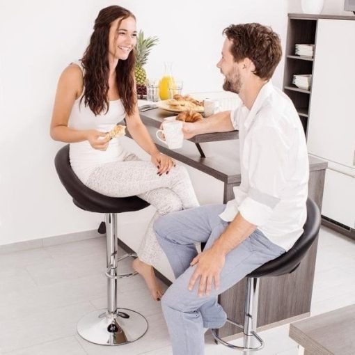 2 db Gázliftes Bárszék egy Csomagban! - Fekete