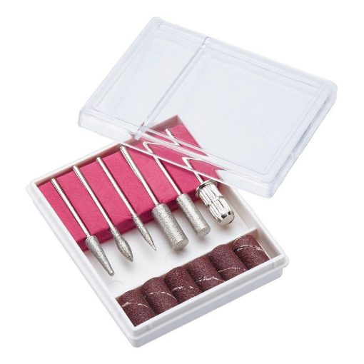 Elektromos Pedikűr, Manikűr, Műköröm Csiszoló, Polírozó gép - 12 darabos - Az ápolt körmökért!