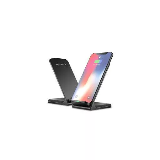 Asztali QI vezeték nélküli telefon gyorstöltő és tartóállvány