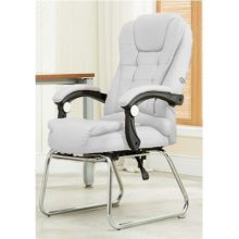 Luxus BigHome Masszázsfotel lábtartóval, Fehér - Mindennapi kényelem!