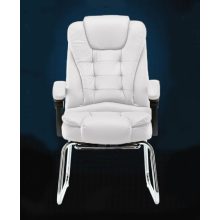 Luxus BigHome Masszázsfotel lábtartóval, Fehér - Mindennapi kényelem!