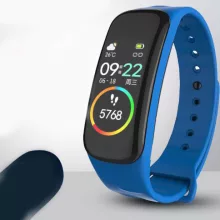 B1 kék okoskarkötő - Masszív de elegáns külső,egészségügyi monitorozás,értesítések,sportmód.