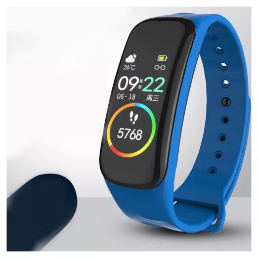 B1 kék okoskarkötő - Masszív de elegáns külső,egészségügyi monitorozás,értesítések,sportmód.