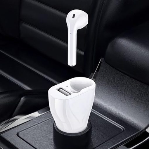 2in1 Bluetooth headset szivargyújtós töltővel és USB porttal