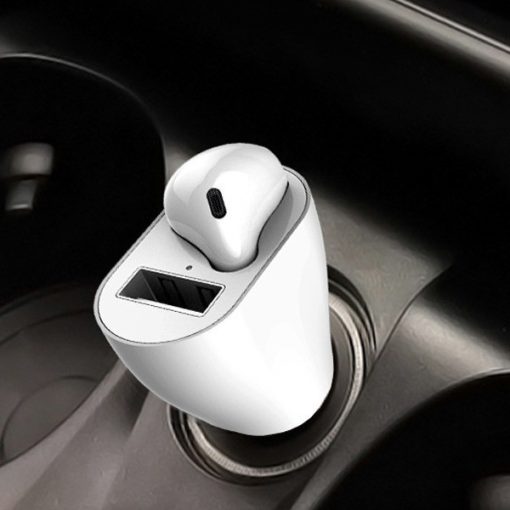 2in1 Bluetooth headset szivargyújtós töltővel és USB porttal