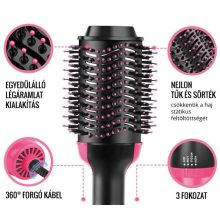 2 in 1 360 fokos hajszárító és formázó