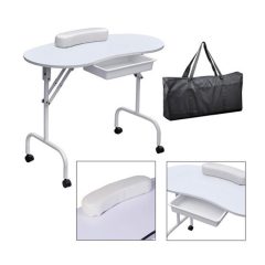   Hordozható műkörmös manikűr asztal - Ajándék hordtáskával