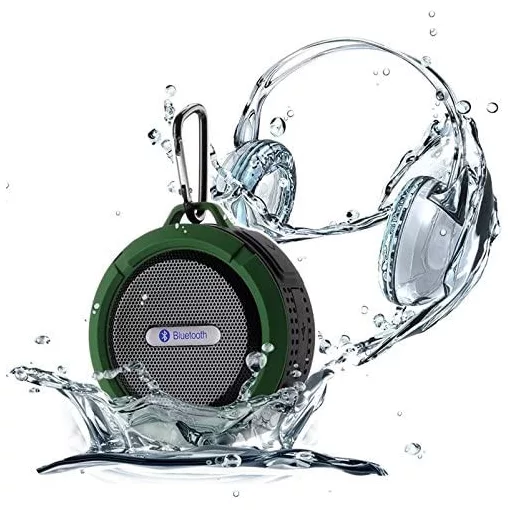 C6 vízálló Bluetooth hangszóró - zöld