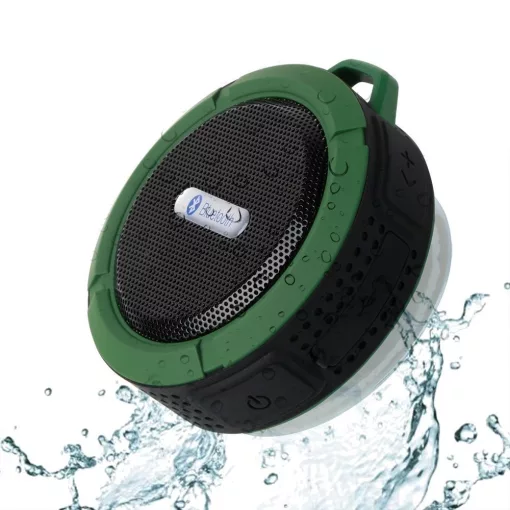 C6 vízálló Bluetooth hangszóró - zöld