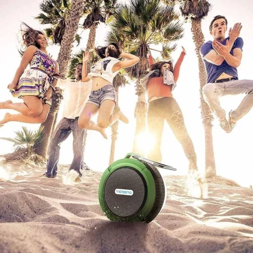 C6 vízálló Bluetooth hangszóró - zöld
