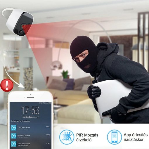 AKKUMULÁTOROS WIFI-S KAMERA. KÜLTÉRI/BELTÉRI.