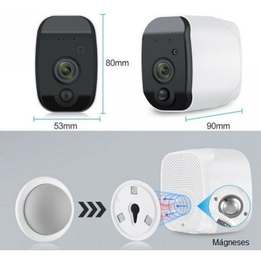 AKKUMULÁTOROS WIFI-S KAMERA. KÜLTÉRI/BELTÉRI.