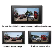 2 kamerás fedélzeti, motoros kamera