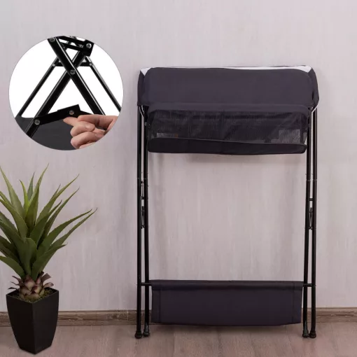 Összecsukható pelenkázó asztal - Fekete