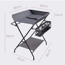 Összecsukható pelenkázó asztal - Fekete