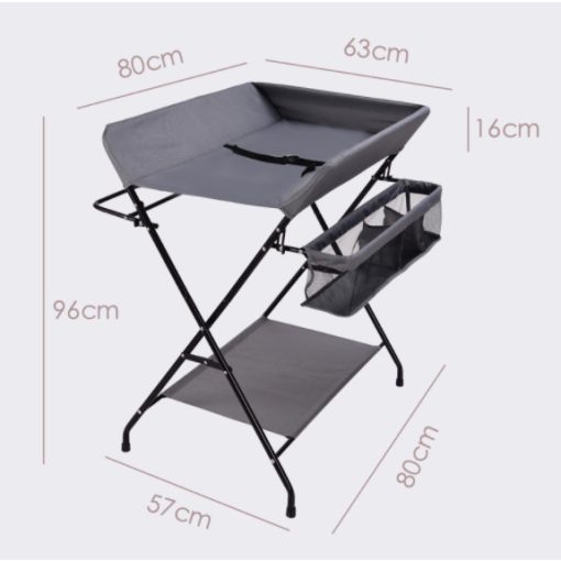 Összecsukható pelenkázó asztal - Fekete