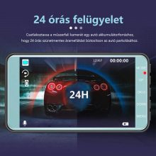 V3 autóskamera kettős objektívvel és HD kijelzővel