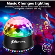 Solmore LED Disco Ball – RGB Party Fény Távirányítóval