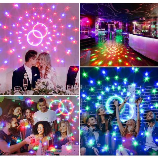 Solmore LED Disco Ball – RGB Party Fény Távirányítóval