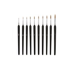   10 darabos művész ecsetkészlet – precíz részletekhez és miniatűr festéshez