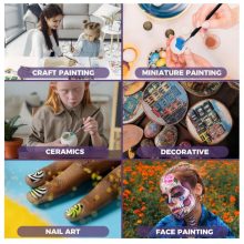 10 darabos művész ecsetkészlet – precíz részletekhez és miniatűr festéshez