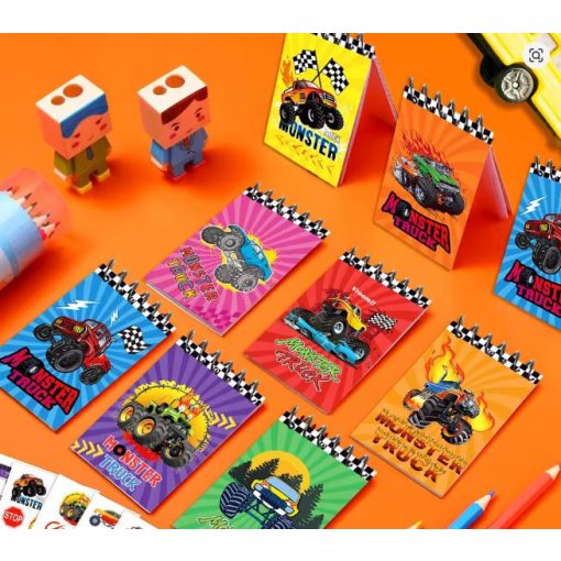 24 darabos Monster Truck notesz csomag