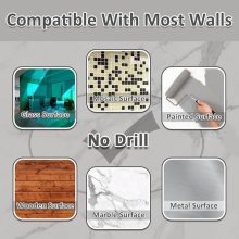 Nagyméretű DIY Modern Halk Falióra – 3D Öntapadós Római Számos, Ezüst Színben (90 cm – 1,8 m, szabadon állítható méret)