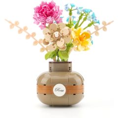   Balody Vegyes csokor – Mini Blocks Virágváza Építőjáték  – (542 db-os készlet) - Aromaterápiás Funkció