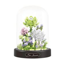 Balody Mini Blocks – Jázmin Virágcsokor Üvegbúrában (385 db-os készlet)