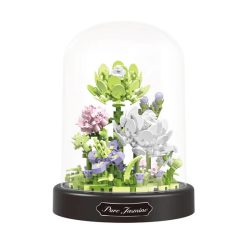   Balody Mini Blocks – Jázmin Virágcsokor Üvegbúrában (385 db-os készlet)