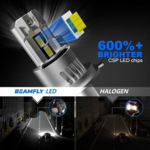 BEAMFLY H4 LED Fényszóró Izzó – 20000LM, 6000K Hideg Fehér Fény (2 darabos készlet)