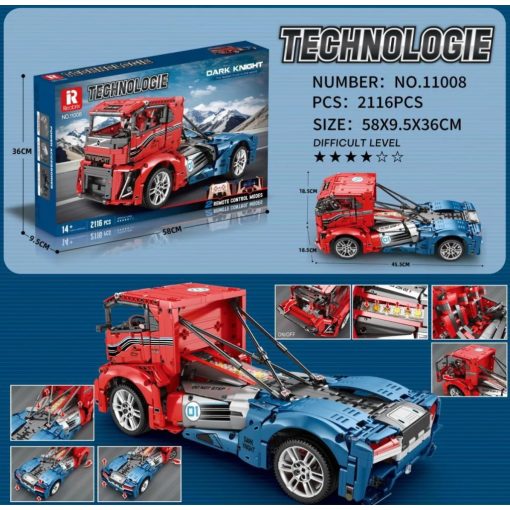 Reobrix Iron Knight kamion építőkészlet 2 távirányítóval