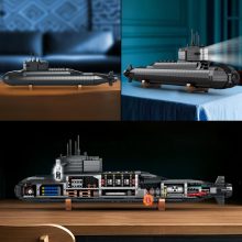 Reobrix Katonai Nukleáris Tengeralattjáró Építőkészlet(1498 Darab, LED világítással)