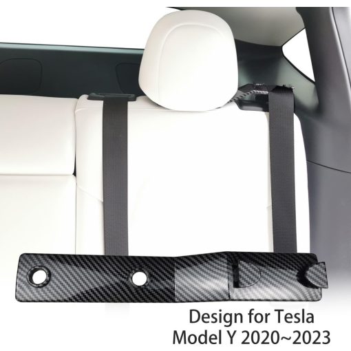 2 db Hátsó Biztonsági Öv Vezető (Carbon Seat Belt Guide) – Tesla Model Y 2021–2023