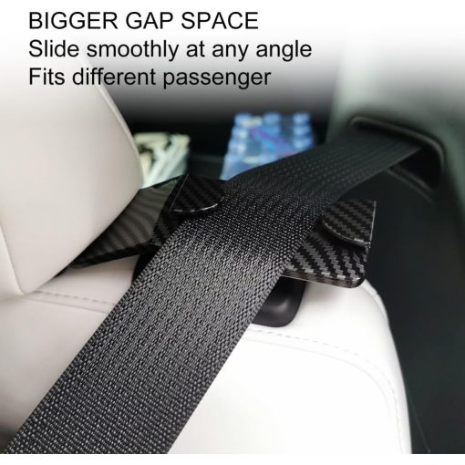 2 db Hátsó Biztonsági Öv Vezető (Carbon Seat Belt Guide) – Tesla Model Y 2021–2023